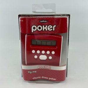 New Radica Mattel Poker Classic Draw Handheld Game